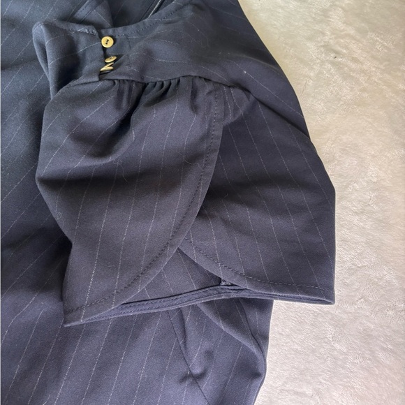 LOFT Mini Dress Size 6 Short Sleeves Dark Blue - Picture 9 of 13